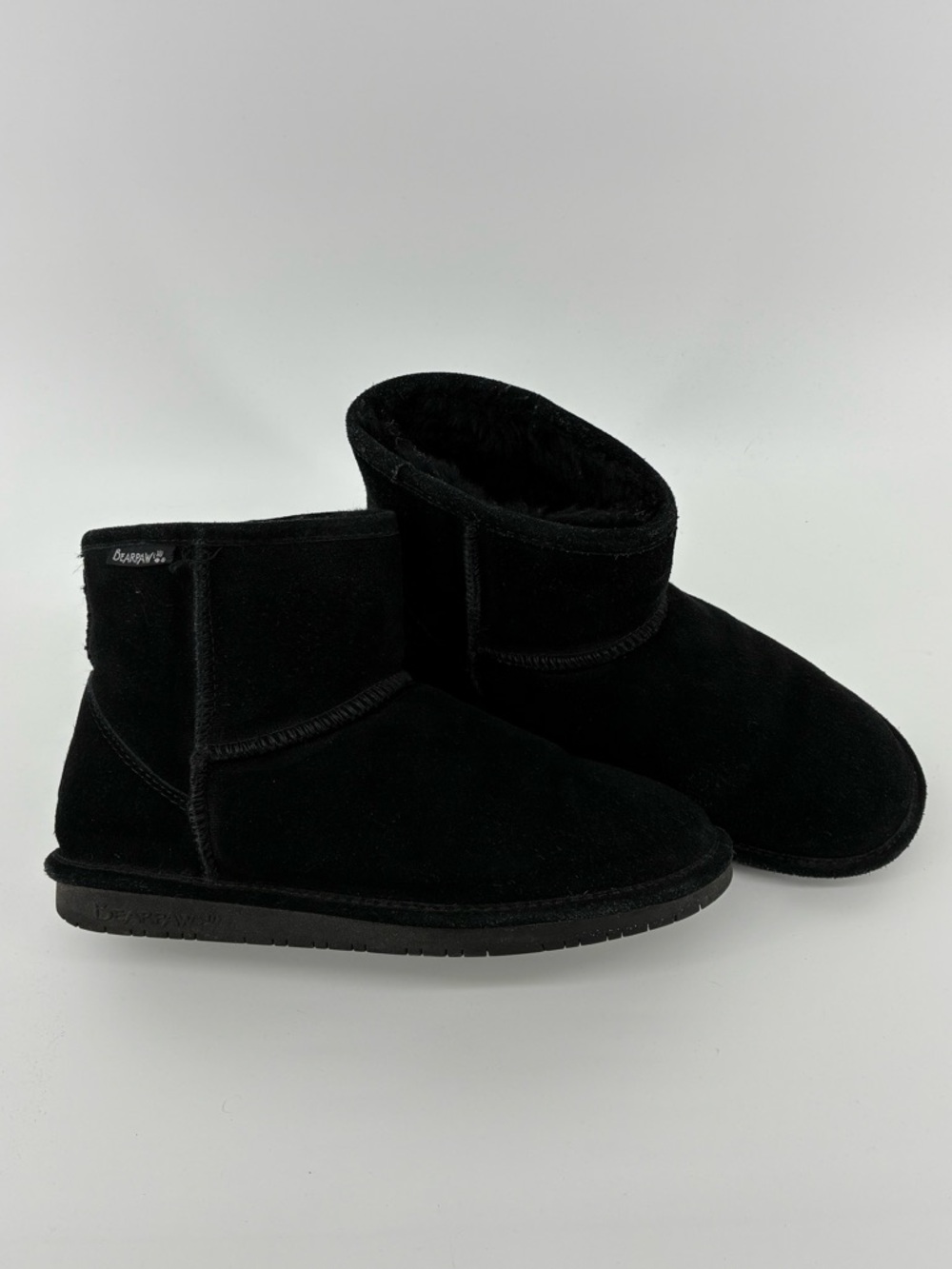 Classic Black Short Shearling Boots Bearpaw Outdoor Y2K Coachella